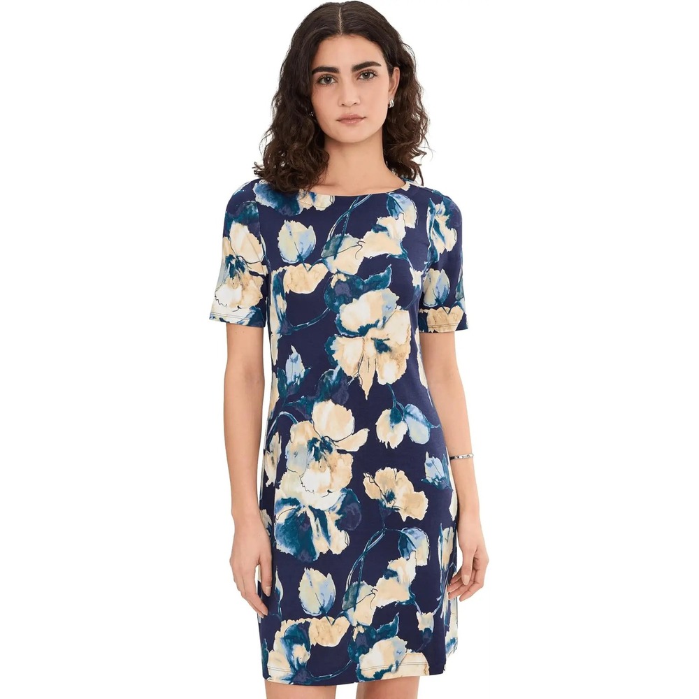 Tommy Bahama Darcy Beleza Blossom Dress Navy Blue Medium New With Tags‎